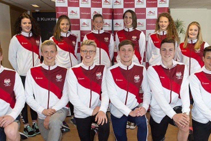 Team England get ready for the 2015 Commonwealth Youth Games